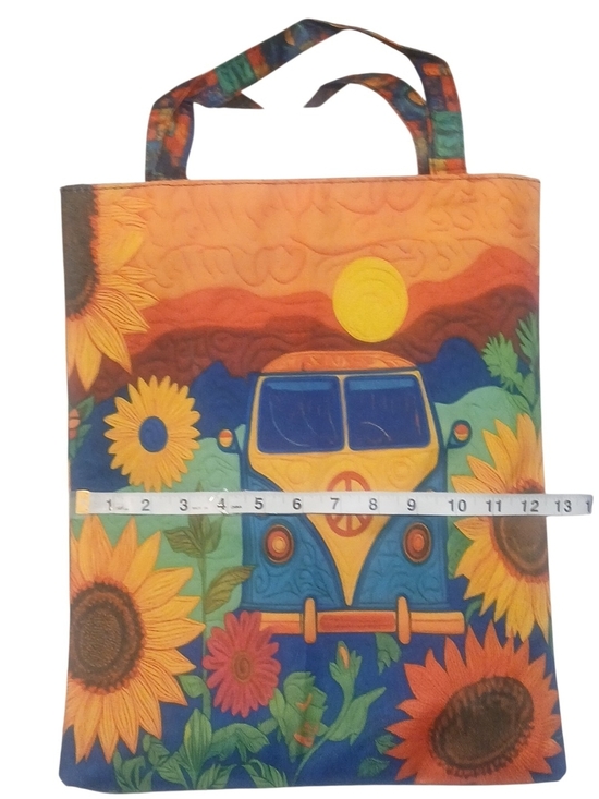 ECHOS Handbags - ECHOES BAGS -NWOT, Lined Echo Friendly Canvas Peace Bag with Nylon Lining,Zipper